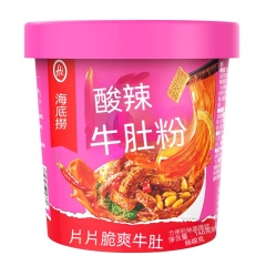 台灣現貨海底撈酸辣粉什錦牛肚番茄牛肉牛腩即食沖泡速食懶人方便粉絲零食