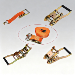 Heavy Duty Ratchet Tie Down Strap Ratchet Lahing Belt with Wire Hooks