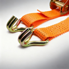 Heavy Duty Ratchet Tie Down Strap Ratchet Lahing Belt with Wire Hooks