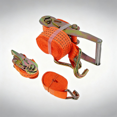 Heavy Duty Ratchet Tie Down Strap Ratchet Lahing Belt with Wire Hooks