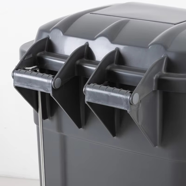 Recycling Bins 120L 240L Outdoor Waste Bin Trash Can Foot-control Pedal Garbage Can