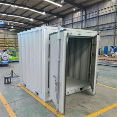 SmartBox Portable Storage Units Heavy Duty Steel Flat Packed Moving Storage Container With Double Door and Bars