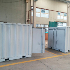 SmartBox Steel Flat Pack Storage Unit – Portable Self-Storage Container with Double Doors, Bars & Easy Assembly