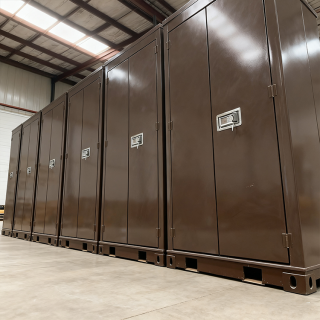 SmartBox Portable Flat Pack Steel Unit for Warehouse, Construction, and Moving | Steel Unit, Flat Pack Storage