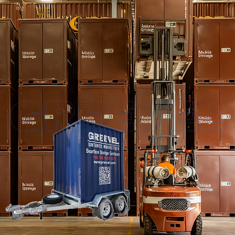 SmartBox Portable Flat Pack Steel Unit for Warehouse, Construction, and Moving | Steel Unit, Flat Pack Storage