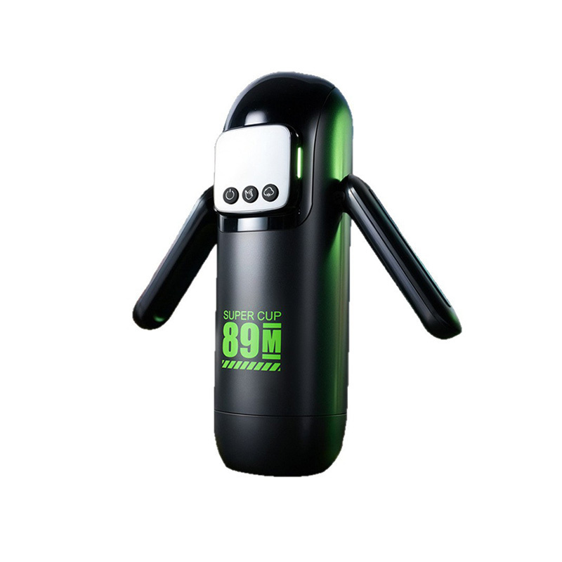 جهاز استمناء ذو مقبض يعمل باليد مع تحفيز اهتزازي جهاز للبالغين مع جهاز تحكم عن بعد عبر الهاتف المحمول