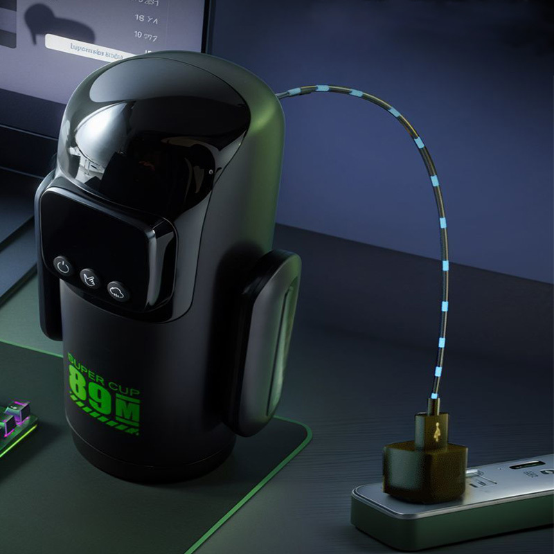 جهاز استمناء ذو مقبض يعمل باليد مع تحفيز اهتزازي جهاز للبالغين مع جهاز تحكم عن بعد عبر الهاتف المحمول