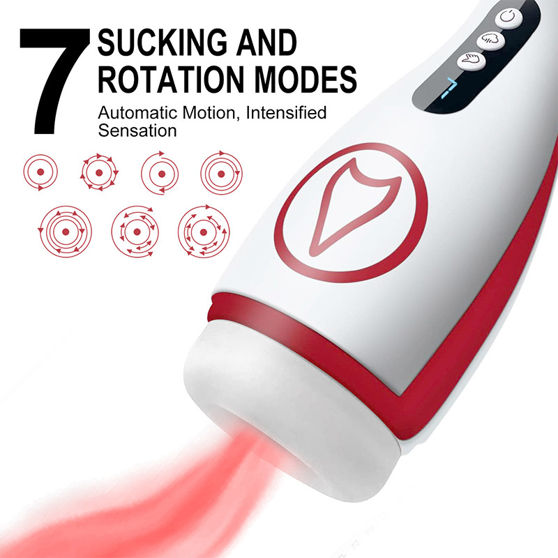 مستمني هزاز بالشفط من النوع القابض لعبة جنسية للرجال لعبة جنسية للبالغين على شكل مهبل