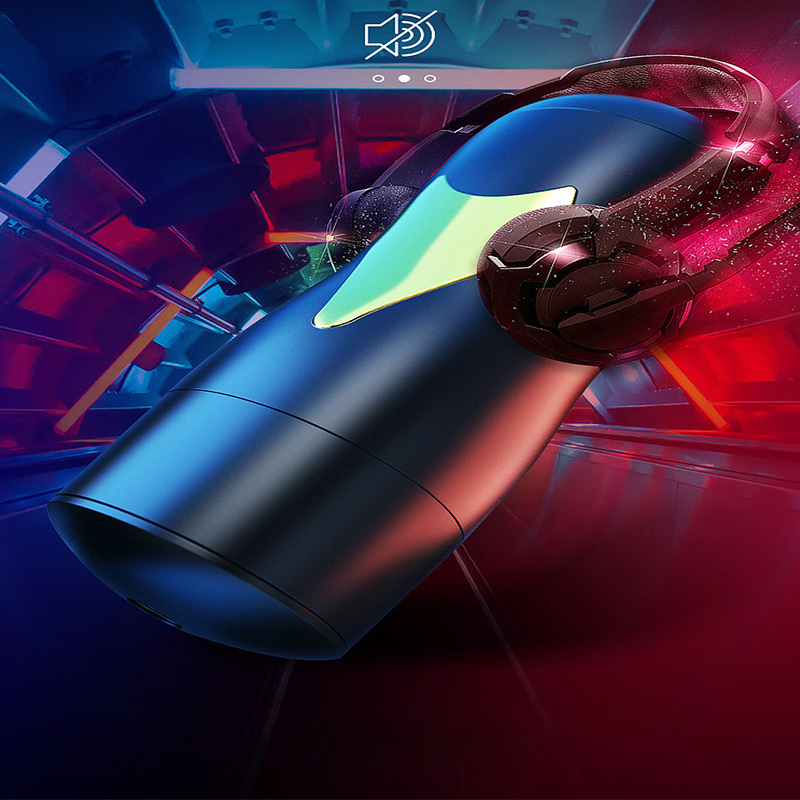 كوب الاستمناء ثنائي الأطراف: لعبة استمناء ذكورية تفاعلية متعددة الترددات للاستمتاع الحميم