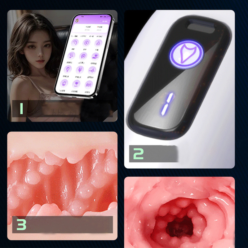 لعبة جنسية ذكية كهربائية أوتوماتيكية بالكامل مزودة بكوب شفط للبالغين جهاز استمناء للرجال