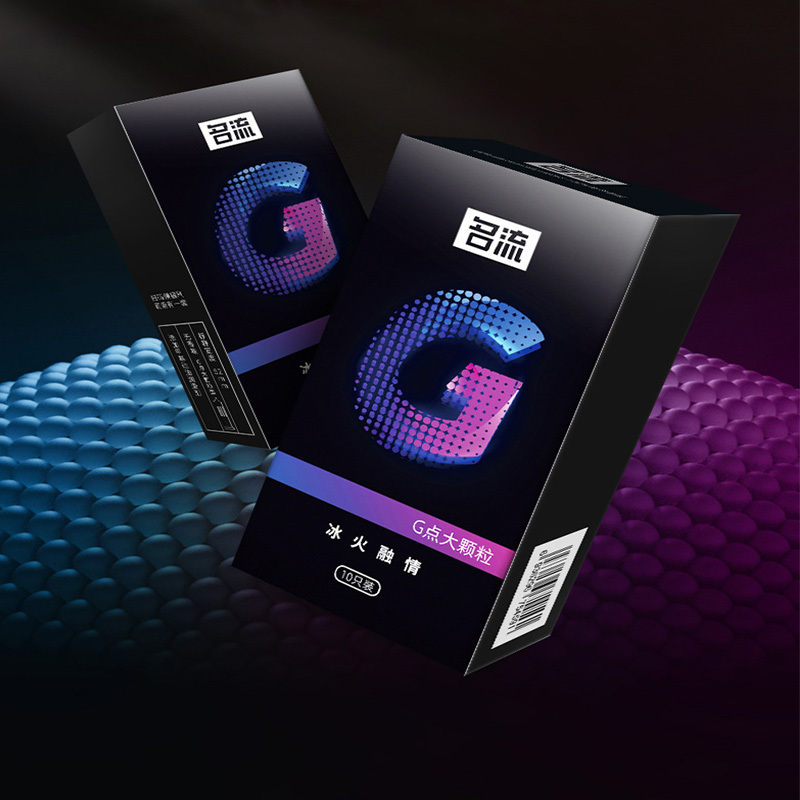 10 عبوات من الواقيات الذكرية الكبيرة الحجم ذات النقوش البارزة والمضلعة