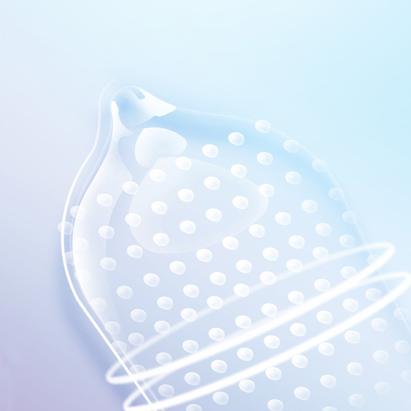 10 عبوات من الواقيات الذكرية الكبيرة الحجم ذات النقوش البارزة والمضلعة