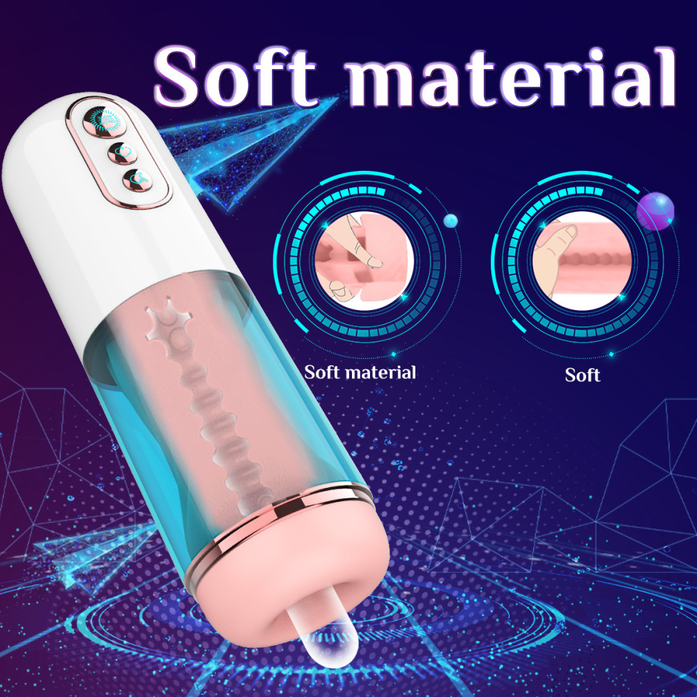 مستمني أوتوماتيكي متطور للرجال للتدريب مستمني ذكي يعمل بالصوت للبالغين