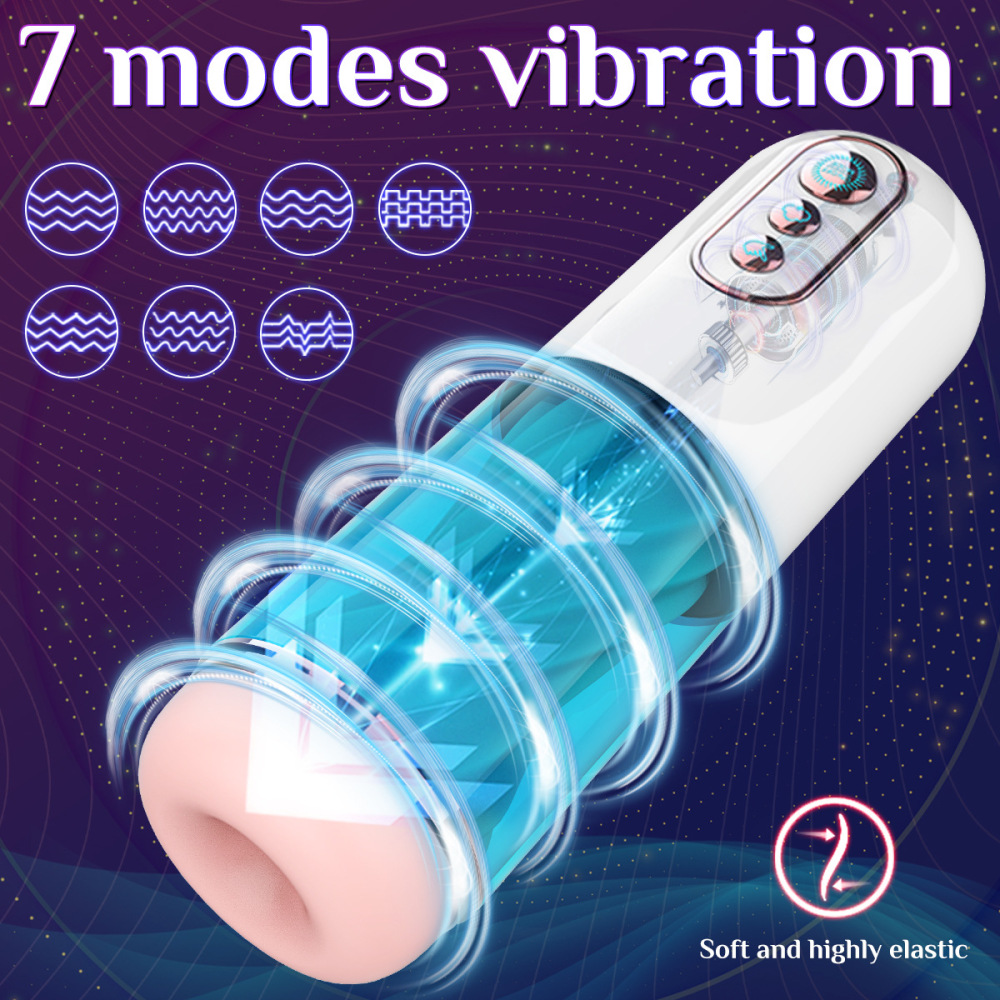 مستمني أوتوماتيكي متطور للرجال للتدريب مستمني ذكي يعمل بالصوت للبالغين