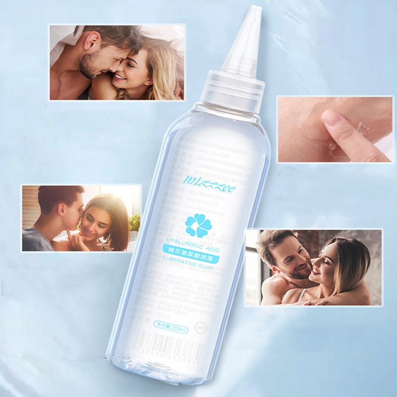 زجاجة كبيرة من زيت التشحيم بالحمض الهيالورونيك زيت التشحيم للمثليين زيت التشحيم لجسم الإنسان