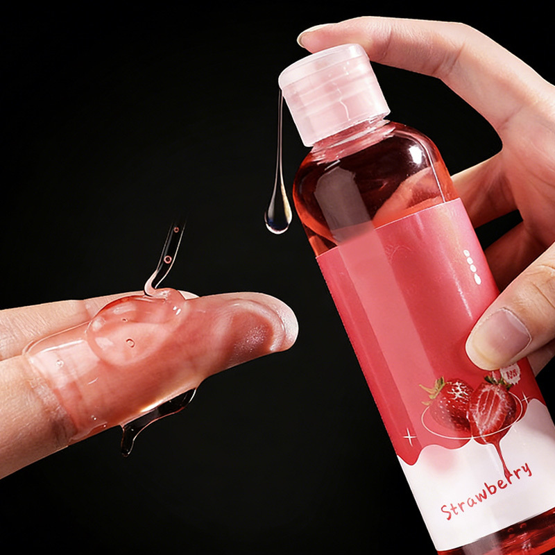 مزلّق بنكهة الفاكهة مزلّق بنكهة الفراولة مزلّق شخصي منتجات للمثليين ألعاب للبالغين