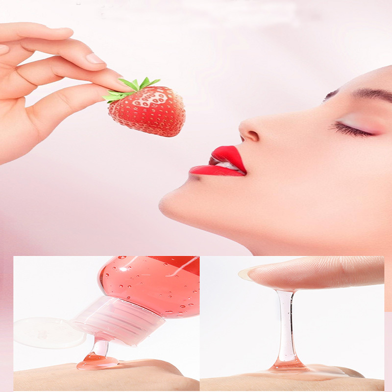 مزلّق بنكهة الفاكهة مزلّق بنكهة الفراولة مزلّق شخصي منتجات للمثليين ألعاب للبالغين