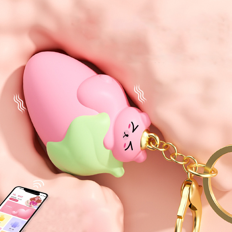 بيضة هزاز الفراولة الدب تفاعل عن بعد تطبيق منتجات جديدة للبالغين الاستمناء الأنثوي