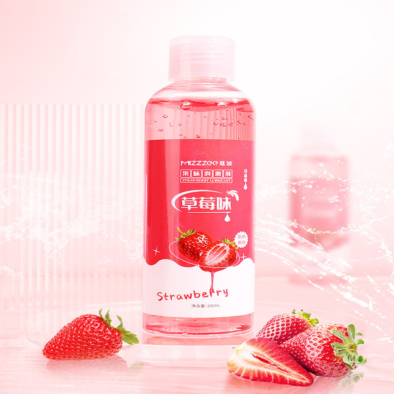 مزلّق بنكهة الفاكهة مزلّق بنكهة الفراولة مزلّق شخصي منتجات للمثليين ألعاب للبالغين