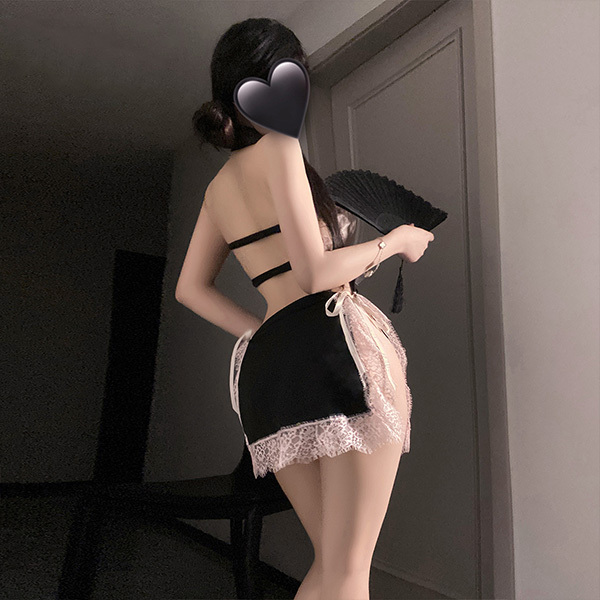 ثوب نوم شفاف بدون ظهر من طراز تشونغسام مع سحر عتيق ملابس داخلية للإغراء والجاذبية لا حاجة لخلع الملابس