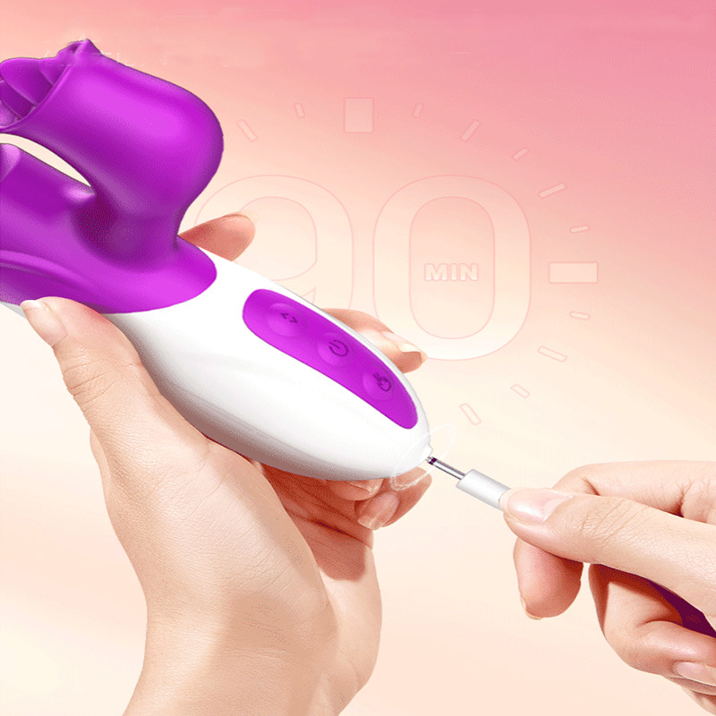 جهاز استمناء كهربائي نسائي على شكل عصا اهتزازية لعبة جنسية مثيرة للتدليك التلسكوبي الاهتزازي لعبة جنسية نسائية على شكل لسان