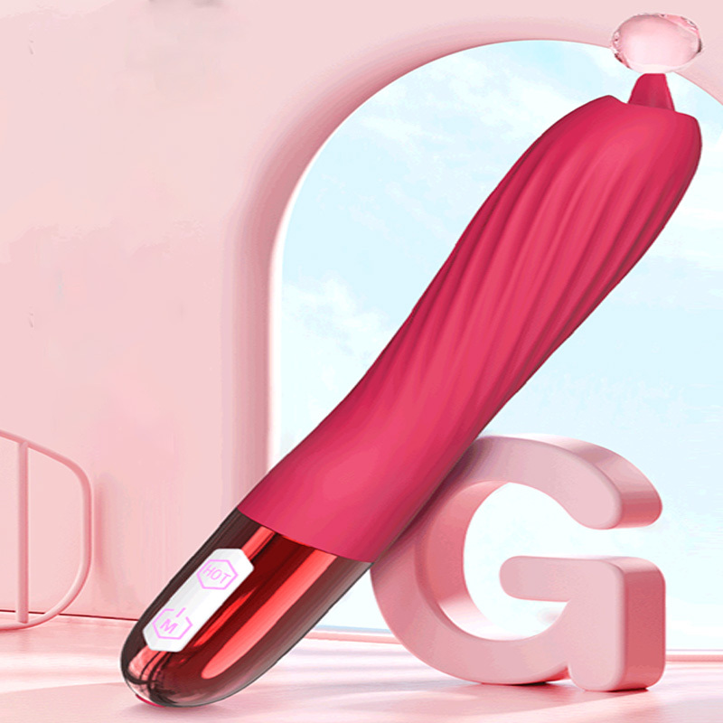 جهاز كهربائي للاستمناء الأنثوي مزود بوظيفة تدليك تلسكوبي اهتزازي لعبة متخصصة لتحفيز اللسان للبالغين