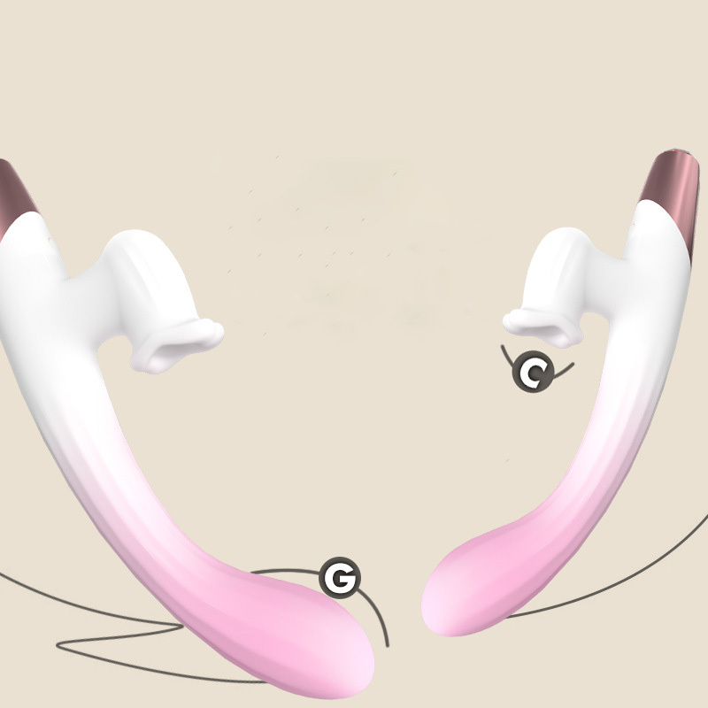 عصا AV متعددة الترددات على شكل لسان للاستمناء المهبلي الذاتي للمرأة لعبة جديدة للبالغين
