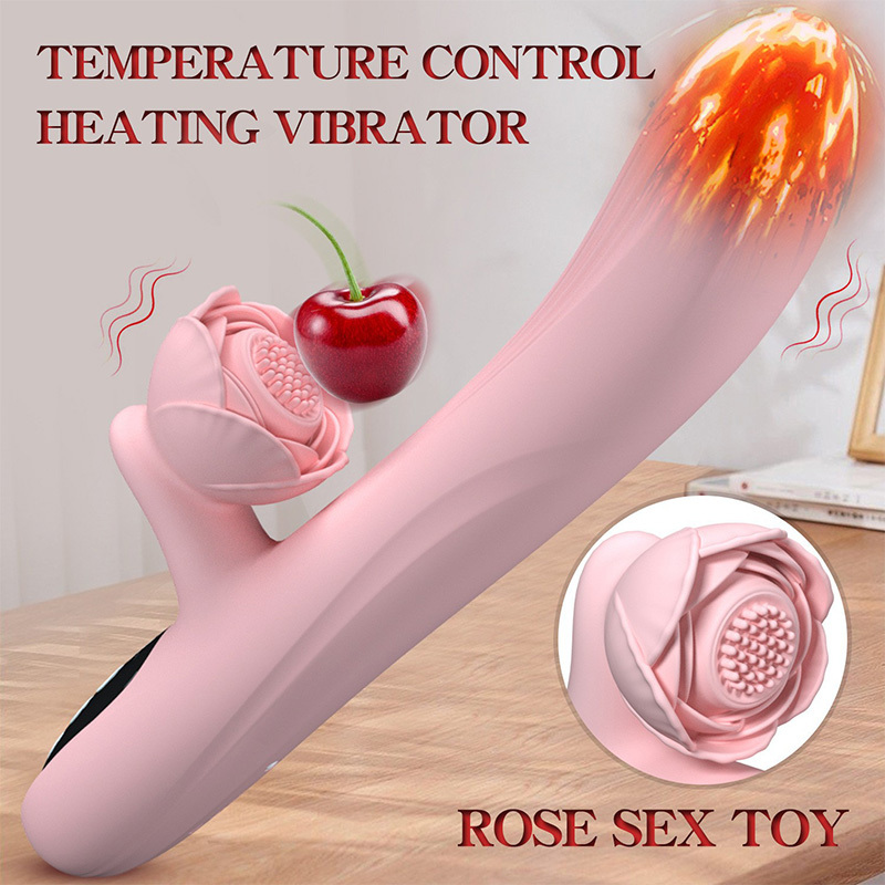 هزاز للنساء من أجل المتعة الحميمة رفيق كهربائي للمرأة من أجل المتعة الذاتية لعبة جنسية للبالغين على شكل وردة