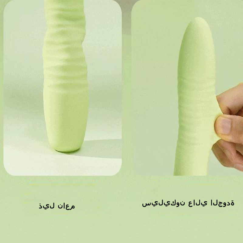 عصا AV قابلة للتمديد برأس كبير وذيل اهتزازي هزاز قابل للتمديد للتدفئة للنساء لعبة للبالغين
