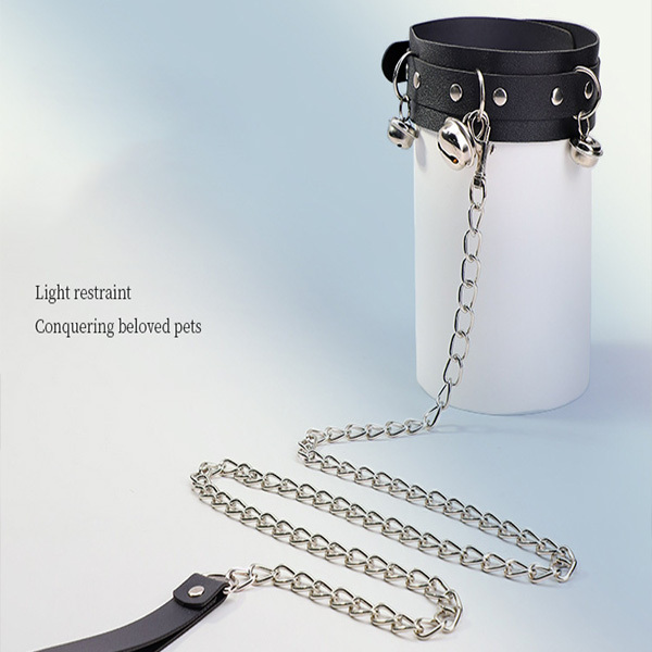 مجموعة أدوات تقييد العنق والأصفاد وأدوات تقييد العنق وأدوات تدريب غرفة النوم وألعاب الكبار