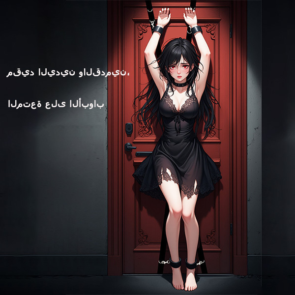 قيود يدوية وقدمية مثيرة للتدريب على الأبواب منتجات جديدة للبالغين