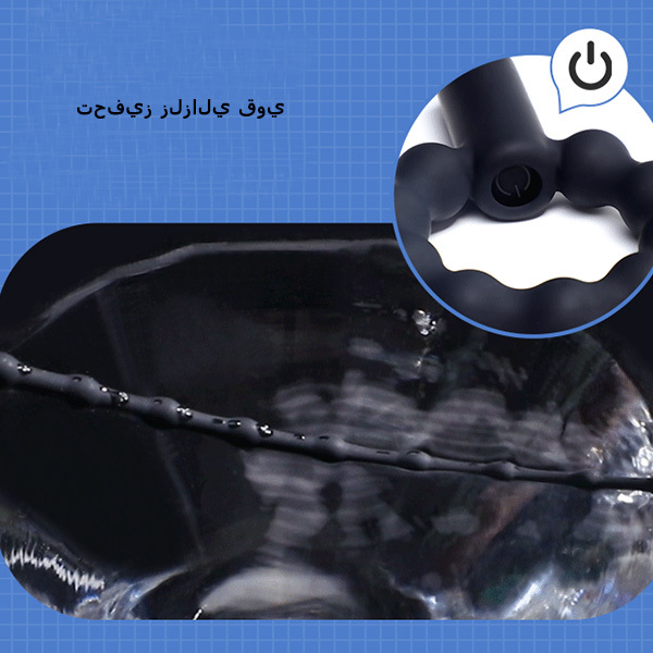 حلقة قضيب اهتزازية بسحاب لتحفيز الإحليل غلاف استمناء للرجال لعبة جنسية SM لعبة جديدة للبالغين