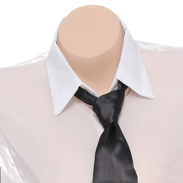 الزهد الأنيق: إغراء زي السكرتيرة المكتبية لعبة الأدوار المغازلة ملابس داخلية ضيقة بفتحة أمامية