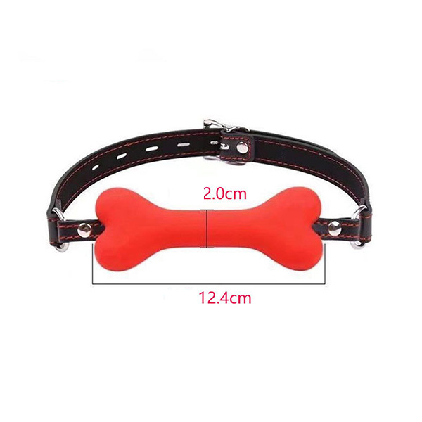 عبودية عظمة كلب كمامة تقييد تقييد تدريب لعب الأدوار كمامة فم بديل ألعاب جنسية للبالغين