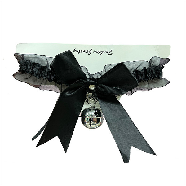 طوق عنق مع قلادة على شكل فيونكة على شكل خادمة إكسسوارات ساحرة للفتيات