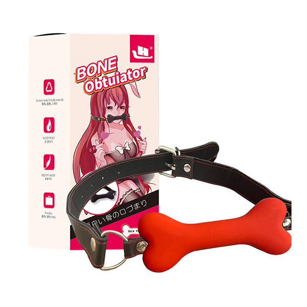 عبودية عظمة كلب كمامة تقييد تقييد تدريب لعب الأدوار كمامة فم بديل ألعاب جنسية للبالغين