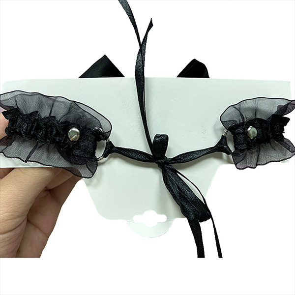 طوق عنق مع قلادة على شكل فيونكة على شكل خادمة إكسسوارات ساحرة للفتيات