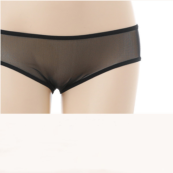 سراويل داخلية شفافة بدون فتحة بين الساقين ومزينة بسلسلة ملابس داخلية ملابس داخلية شفافة مثيرة