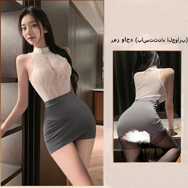 ملابس سولتري هوني المغرية للموعد الغرامي: طقم ملابس داخلية بفتحة أمامية: حسية وشهوانية بحتة