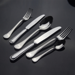 S/S304 18/10 Stainless Steel Cutlery Set，Hotel Flatware