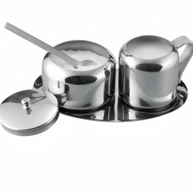 S/S304 18/10 Stainless Steel Milk And Sugar Set
