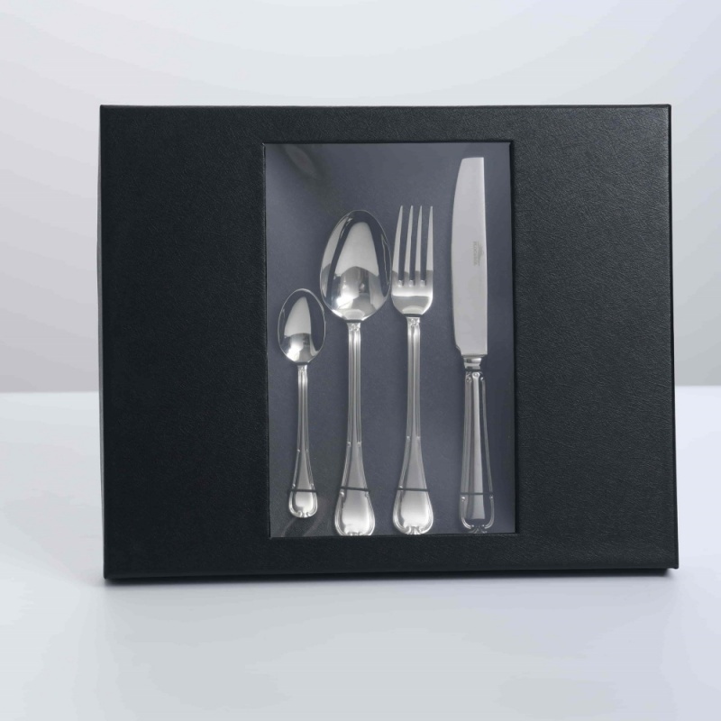Gifts ,S/S304 18/10 Stainless Steel  24 Piece (Boxed Set),Stainless Steel / Boxed / 6 Person Place Setting