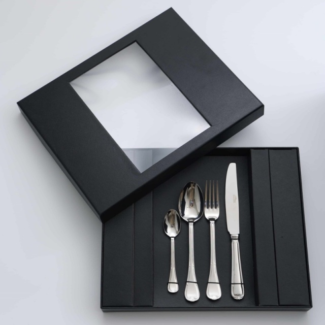 Gifts ,S/S304 18/10 Stainless Steel  24 Piece (Boxed Set),Stainless Steel / Boxed / 6 Person Place Setting