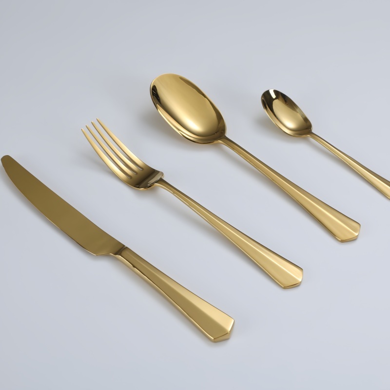 Stainless Steel Cutlery Set，Hotel Flatware，Banquet Cutlery,GOLD