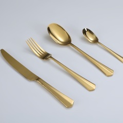 Stainless Steel Cutlery Set，Hotel Flatware，Banquet Cutlery,GOLD