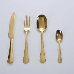 Stainless Steel Cutlery Set，Hotel Flatware，Banquet Cutlery,GOLD