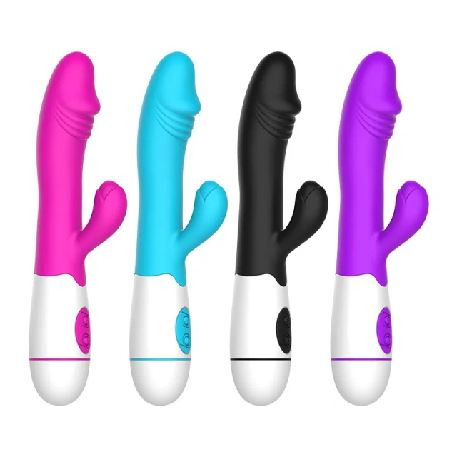 Double Ended Vibrator Adult Sex Toy Dildo Female Variable Frequency G-spot Simulation Masturbator