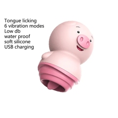 Vibrator Cliloral Licking Sucking 6 Modes Portable Adult Sex Toys