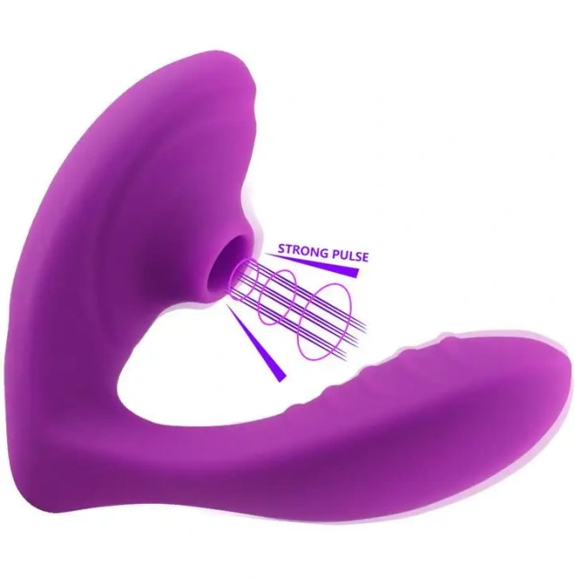 Clitoral Sucking Vibrator with Clitoris and G-Spot Stimulation Wearable Dildos Couple Sex Vibrators with 10 Suction Vibration