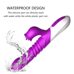 2019 Vibrating Waterproof Extendable Women Vibrator Sex Toys Thrusting Giant Dildo Telescopic Lifelike Dildo Vibrators